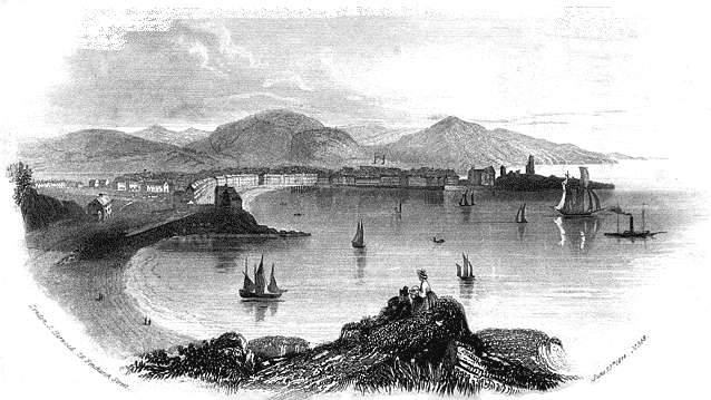 Illustration of Aberystwyth from 1844