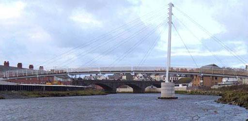 suspension bridge, Aberystwyth