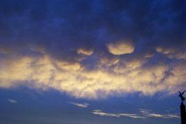 Mammatus Clouds at Sunset
