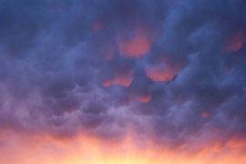 Mammatus Clouds at Sunset