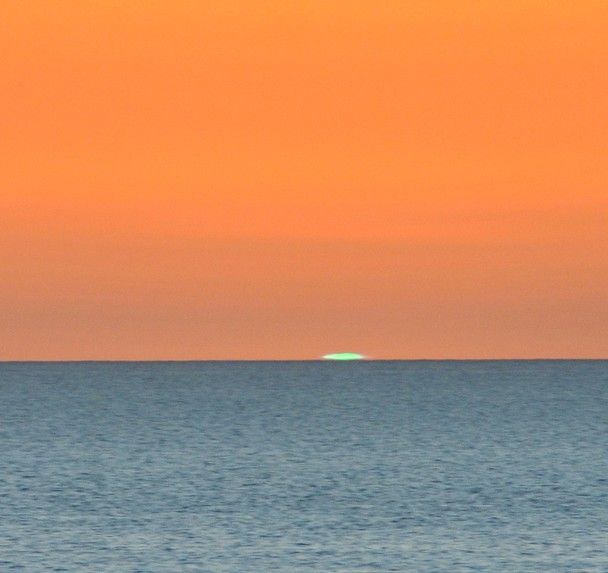 Aberystwyth Green Flash Sunset