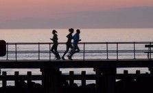 Jogging in Aberystwyth