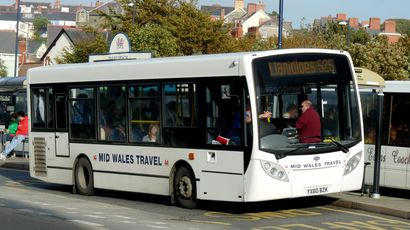 Bus 525 Aberystwyth Llanidloes
