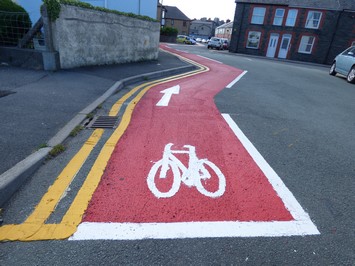 Aberystwyth's Only Cycle Lane