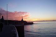Aberystwyth War Memorial at Sunset