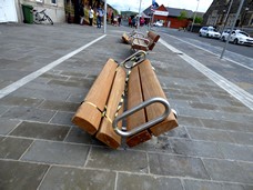 Posh New Benches + Chaves = Vandalised Benches