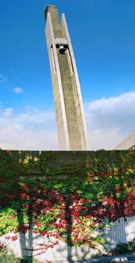 Bell Tower in front of the Arts Centre